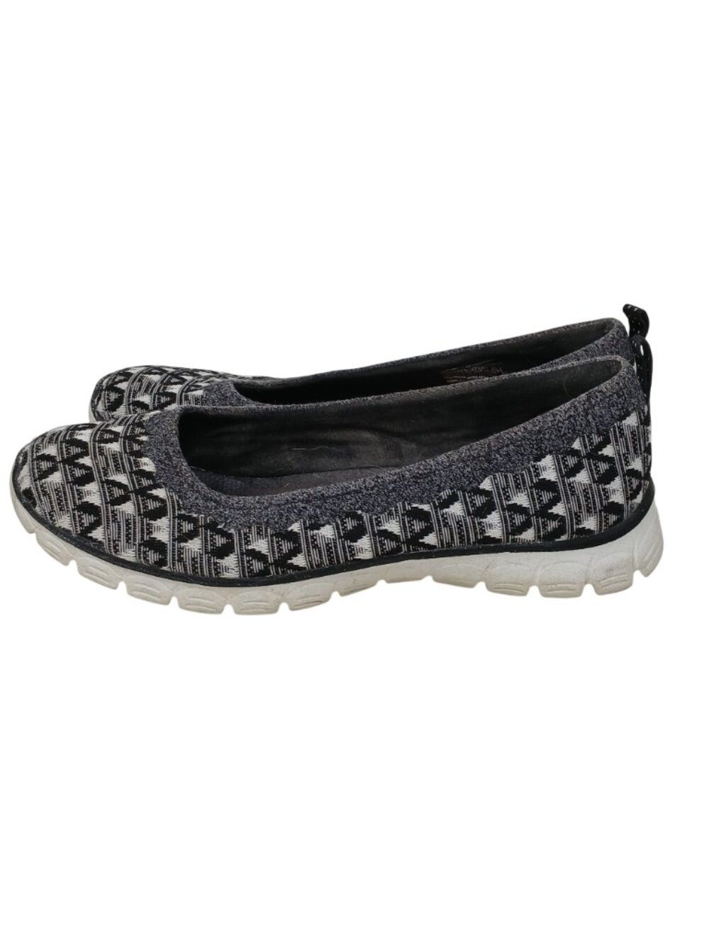 Skechers Air Cooled Memory Foam Size 8.5 SlipOn Comfort Shoes Gray Tribal #4-1 - Picture 6 of 11